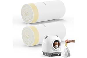 AOKTECH 40 Count Cat Litter Box Liners, 26'' x 16'' for Automatic Cat Litter Box, Heavy-Duty, Extra Thick