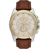 RELIC by Fossil Men's Daley Multifunction Brown Leather Watch (Model: ZR16059)