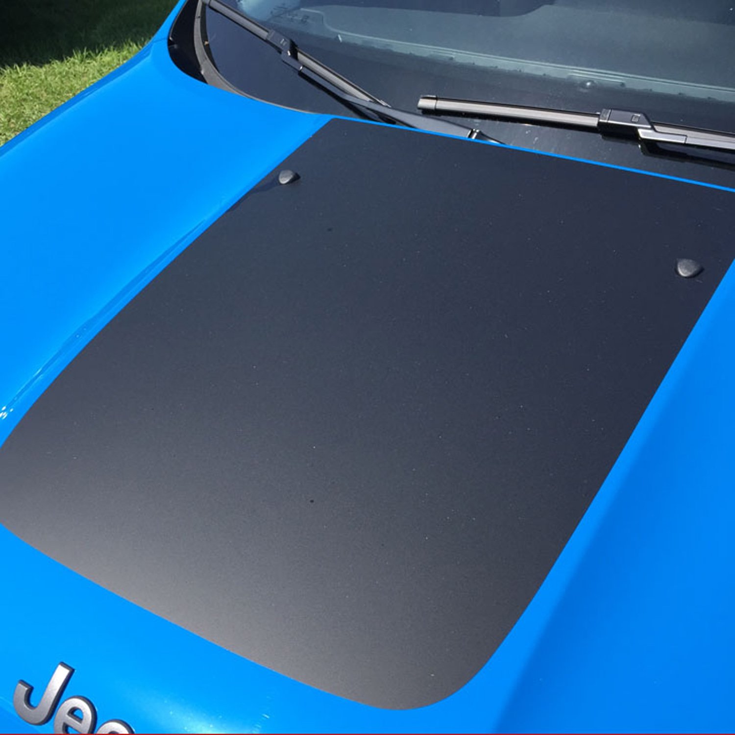 AlphaVinyl Jeep Renegade Trailhawk Style Hood Decal Blackout Fits 2015