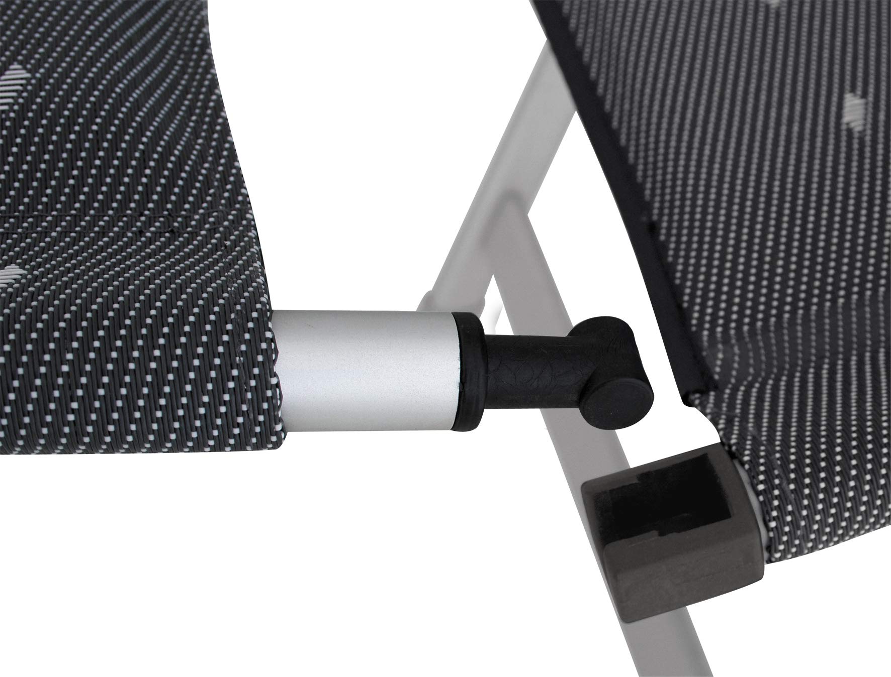 Eurotrail Chair-to-Footrest Connecting Set, black