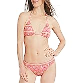 Billabong Women's Swimwear UPF 50 Adjustable Tie Triangle Bikini Set