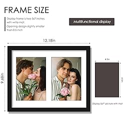 DUENPY 8.5x11 Double 5x7 Picture Frame Double