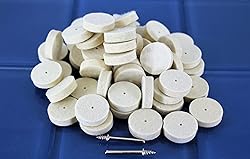 TMAX 100 pc Felt Polishing Wool Bob Burr 1 Inch