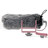 SUNMON Rode Deadcat Mic Windshield Fur Filter for Rode VideoMic Go Camera Microphone - Outdoor Mic Windscreen Wind Muff
