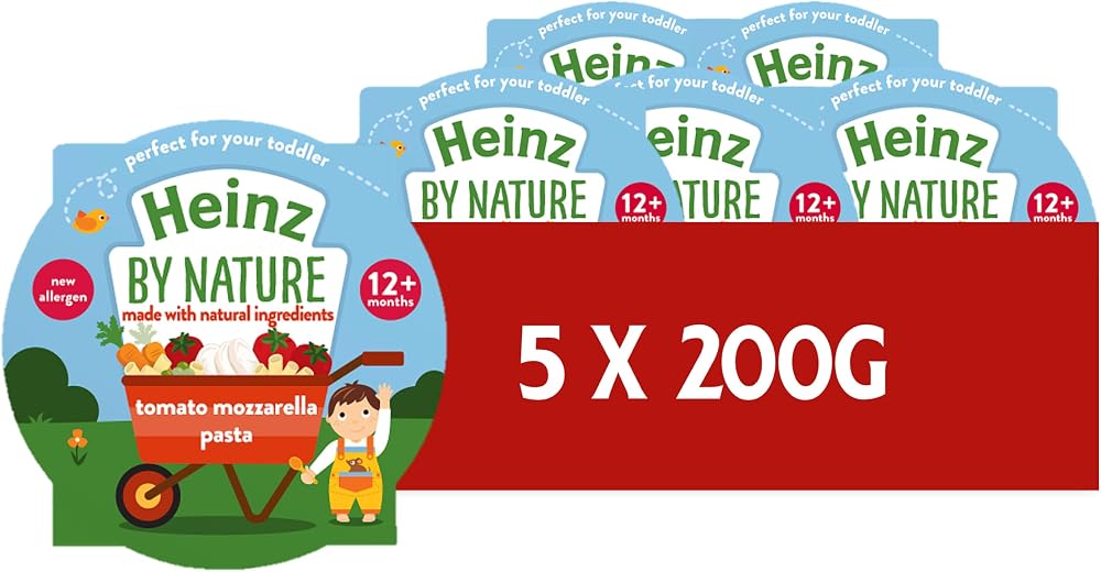 HEINZ Baby Tomato Mozzarella Pasta Tray 5x200g Baby Food