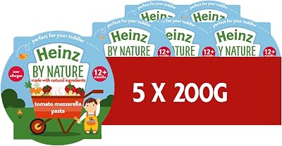 HEINZ Baby Tomato Mozzarella Pasta Tray 5x200g Baby Food