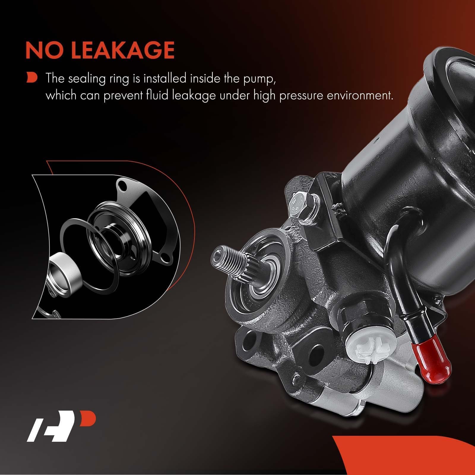 thumbnail image 2 of KAC Power Steering Pump For Toyota Tacoma 1996-2001 - 2.7L L4 & 1997 2.4L - W/ Pulley & Reservoir 2 of 4
