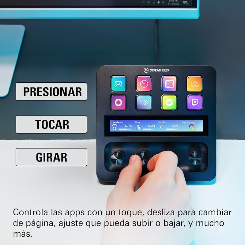 Stream Deck +, mezclador y controlador