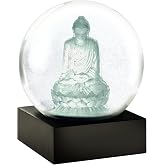 CoolSnowGlobes Crystal Buddha Cool Snow Globe