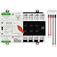 Jotta W2R-2P/3P/4P 100A 220V Mini ATS Automatic Transfer Switch 100 amp Electrical Selector Switches Dual Power Switch (4P 100A 220V)