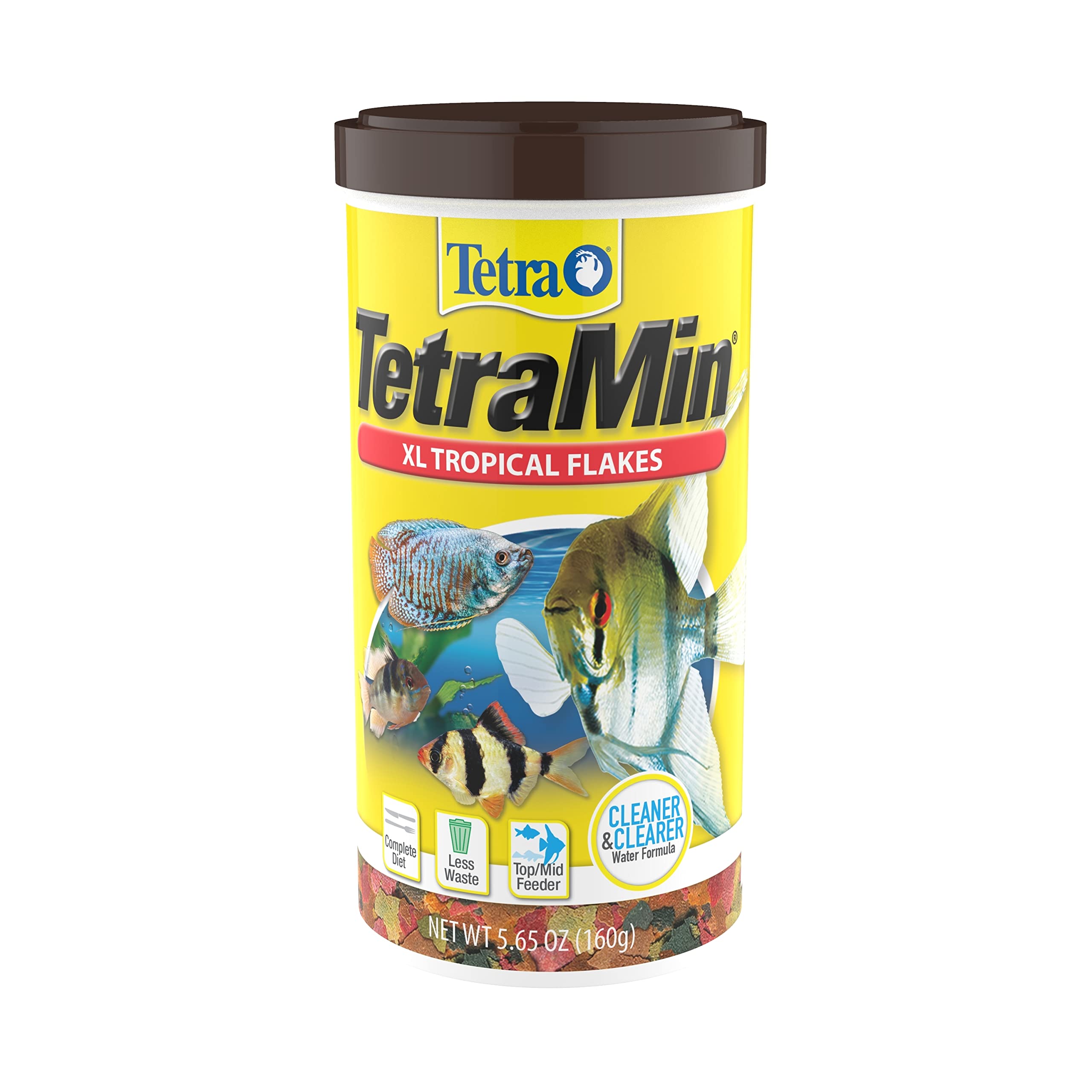 Photo 1 of Tetra 16155 Min Large Tropical Flakes For Top/Mid Feeders, 5.65-Ounce