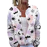 Cardigan Sweater for Women Comfy Trendy Plus Size Warm Christmas Art Design Tops Outfits with Button