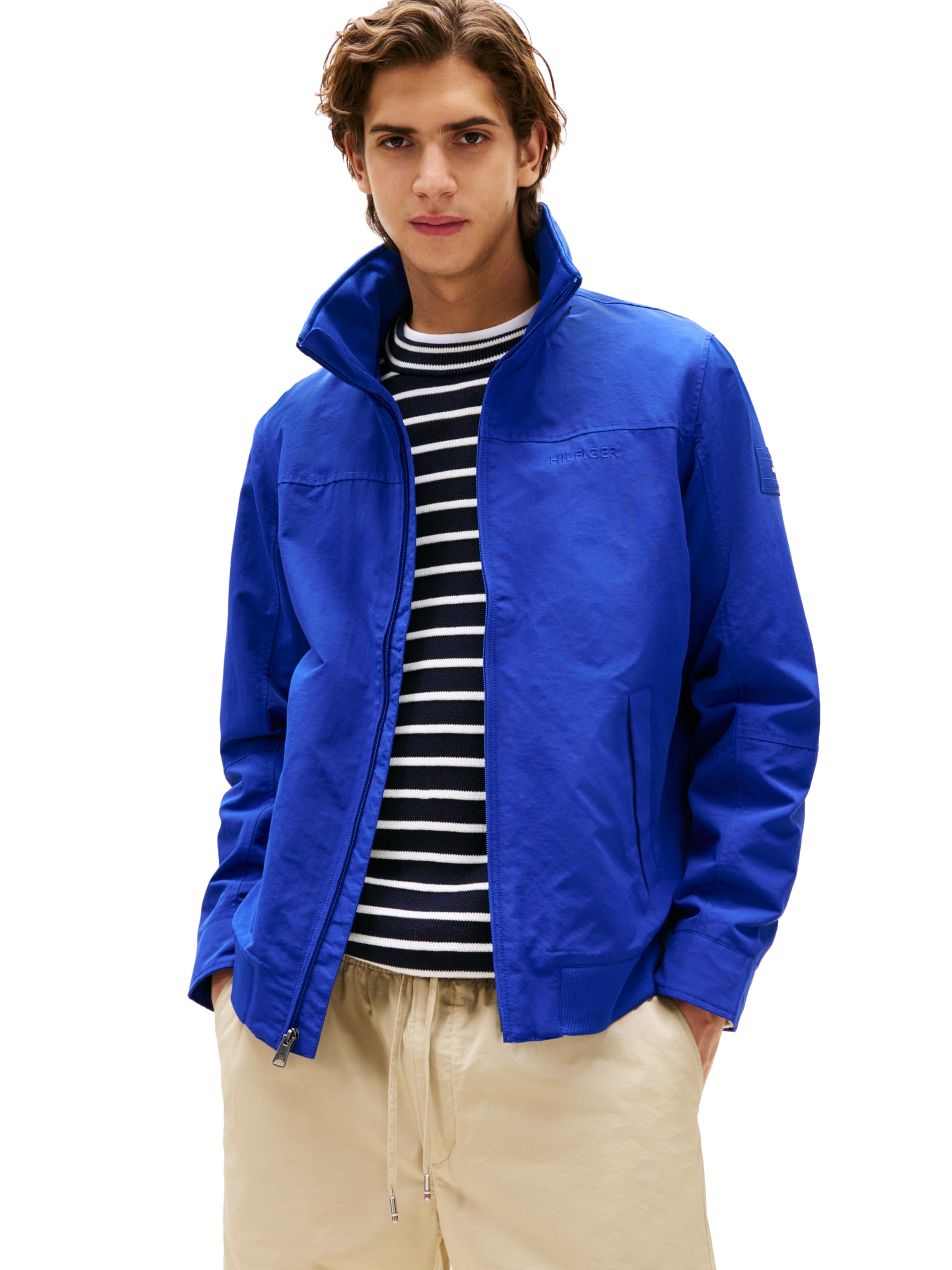 Tommy Hilfiger Men’S Lightweight Waterproof Regatta Jacket, Wedge Blue Xx-Large