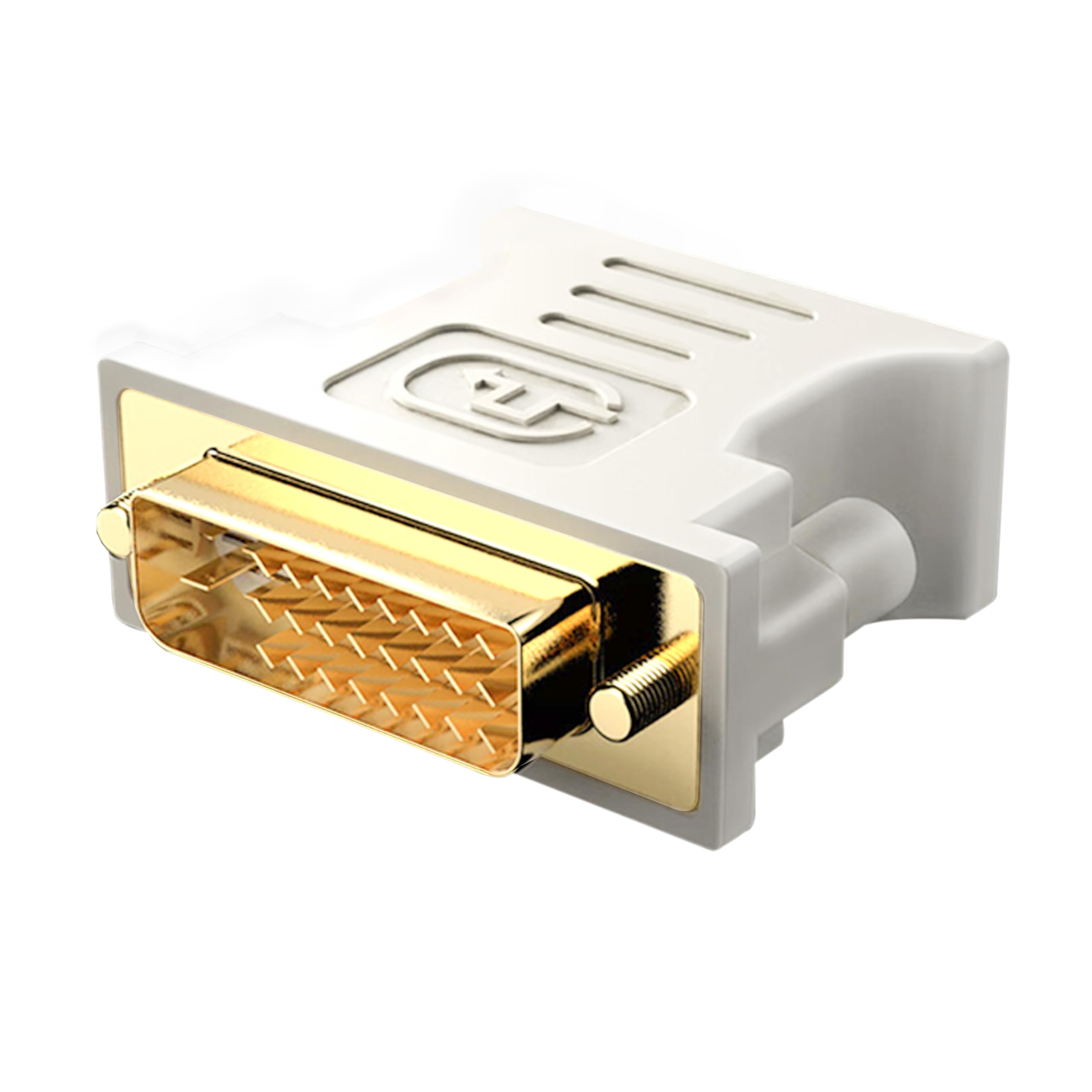 Photo 1 of biaze DVI to VGA Adapter (DVI-I 24+5 Pin Male to VGA Female) – Gold-Plated Connector for PC, Laptop, GPU, Projector