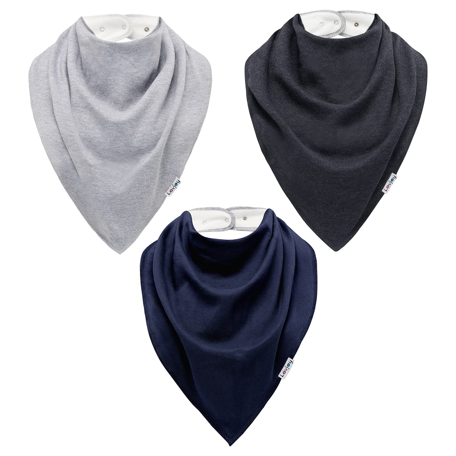 Lovjoy Extra Large Bandana Bibs for Children 4+ Years/Special Needs Bibs/Suitable for Children, Teens and Adults/Adjustable Neck Size (Set 01)