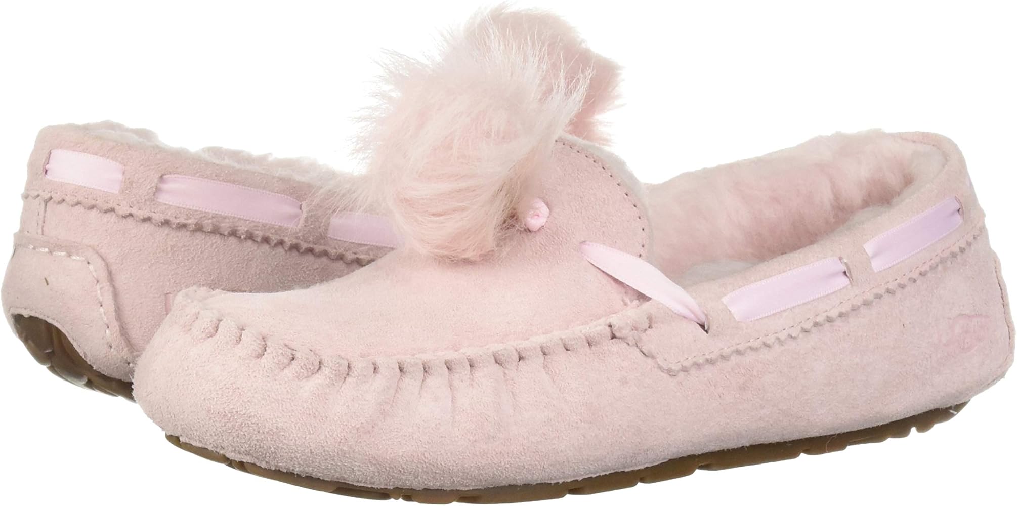 ugg pink pom pom slippers
