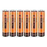 iMah 6-Pack 1.2V 750mAh Ni-MH AAA Rechargeable