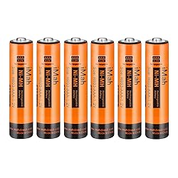 iMah 6-Pack 1.2V 750mAh Ni-MH AAA Rechargeable
