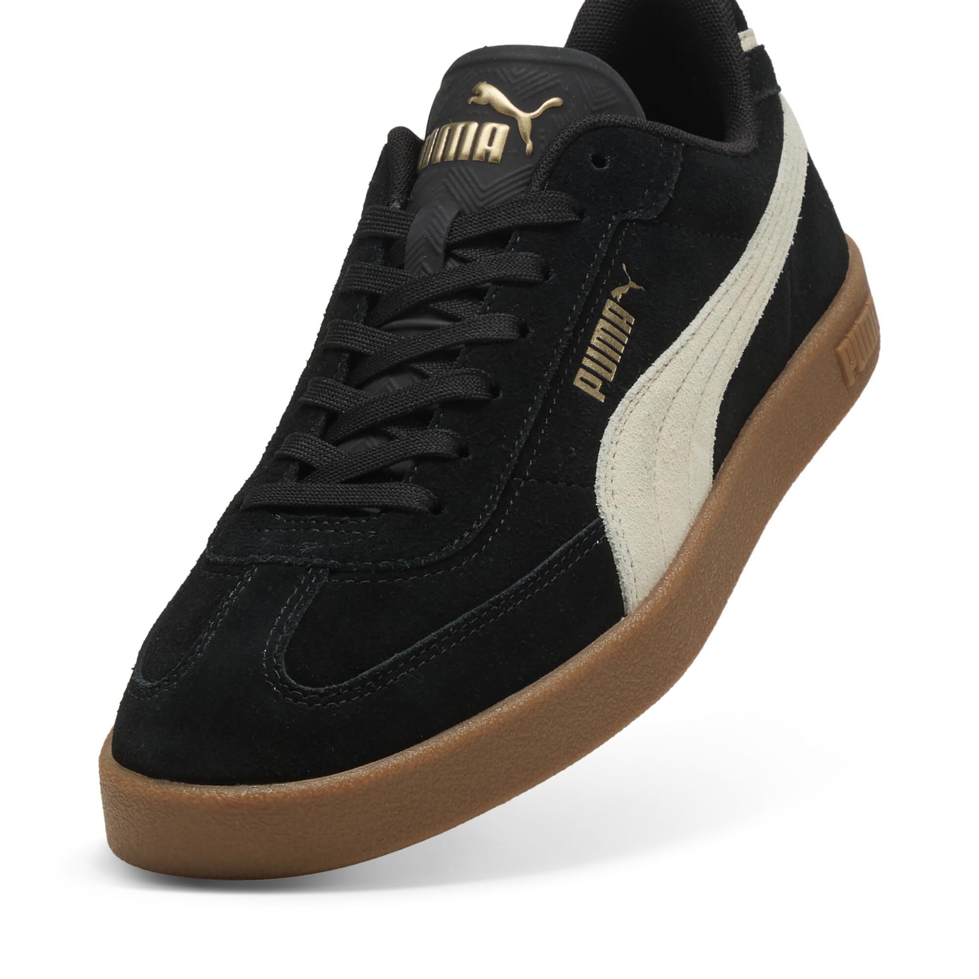 Puma Club II ERA Unisex-Sneaker aus Veloursleder, schwarz-alpinen Schneegummi, 10.5 UK 6