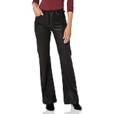 Paige Womens Leenah High Rise Wide Leg Transced Denim Cognac Luxe Coating