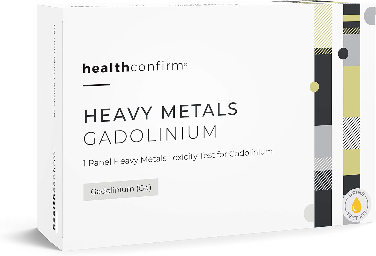 HealthConfirm - Heavy Metal Gadolinium - At-Home Test Kit -1 Panel Gadolinium Urine Collection Kit