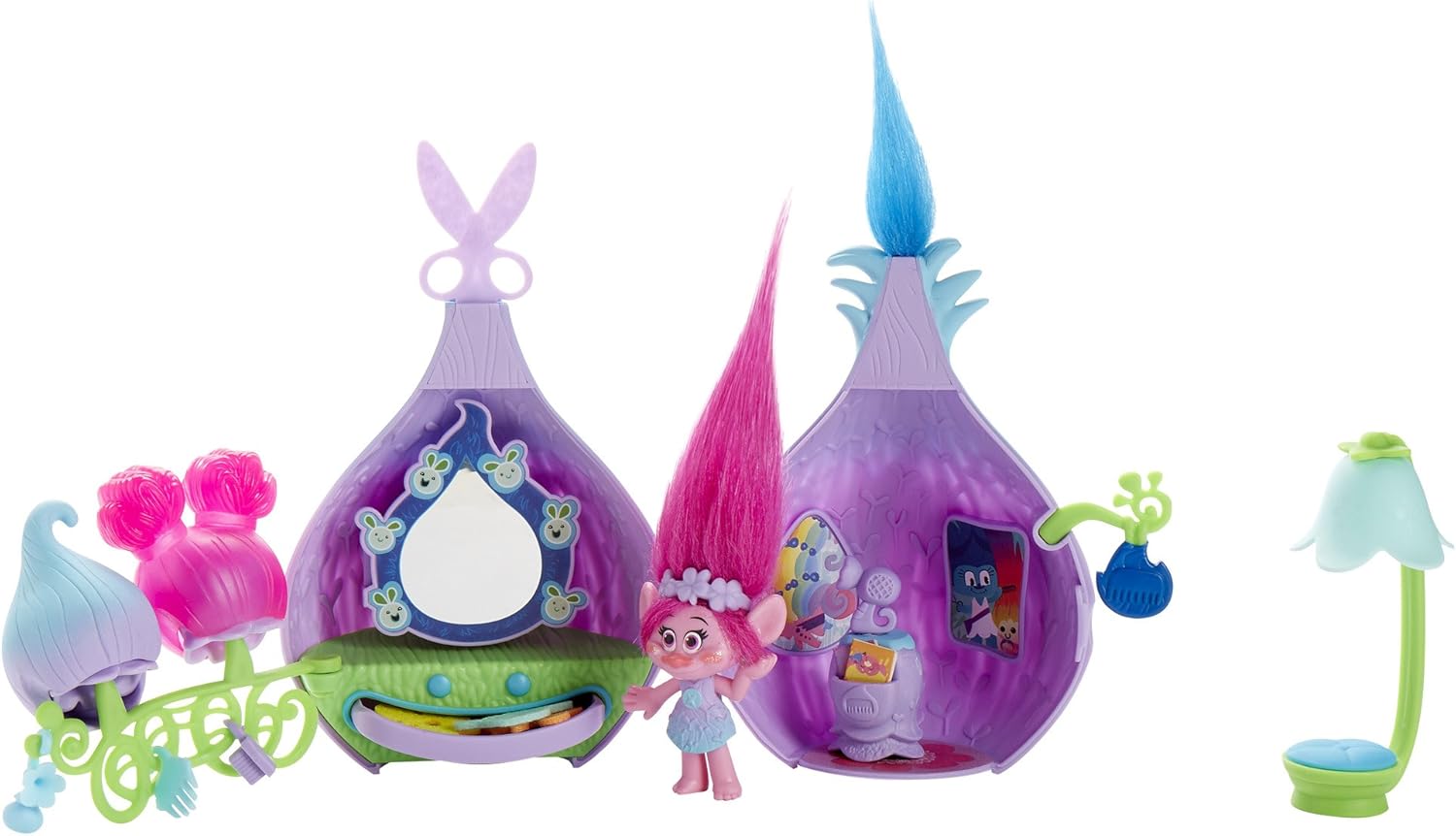 DREAMWORKS TROLLS Trolls Poppy's Stylin' Pod, Purple, 4 Inches - Image 5
