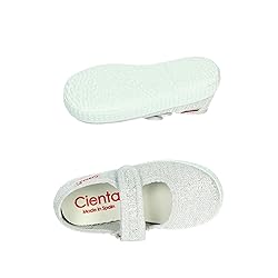 Cienta Girls Mary Jane Shoe, Silver, 20 M EU / 4 M