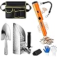 Metal Detector Kit Accessories Include Metal Detector Pinpointer Sand Sifter Scoop and Shovel Gloves Finds Bag Semi Waterproof Hand Held Metal Detector Wand Metal Detecting Accessories for Adults