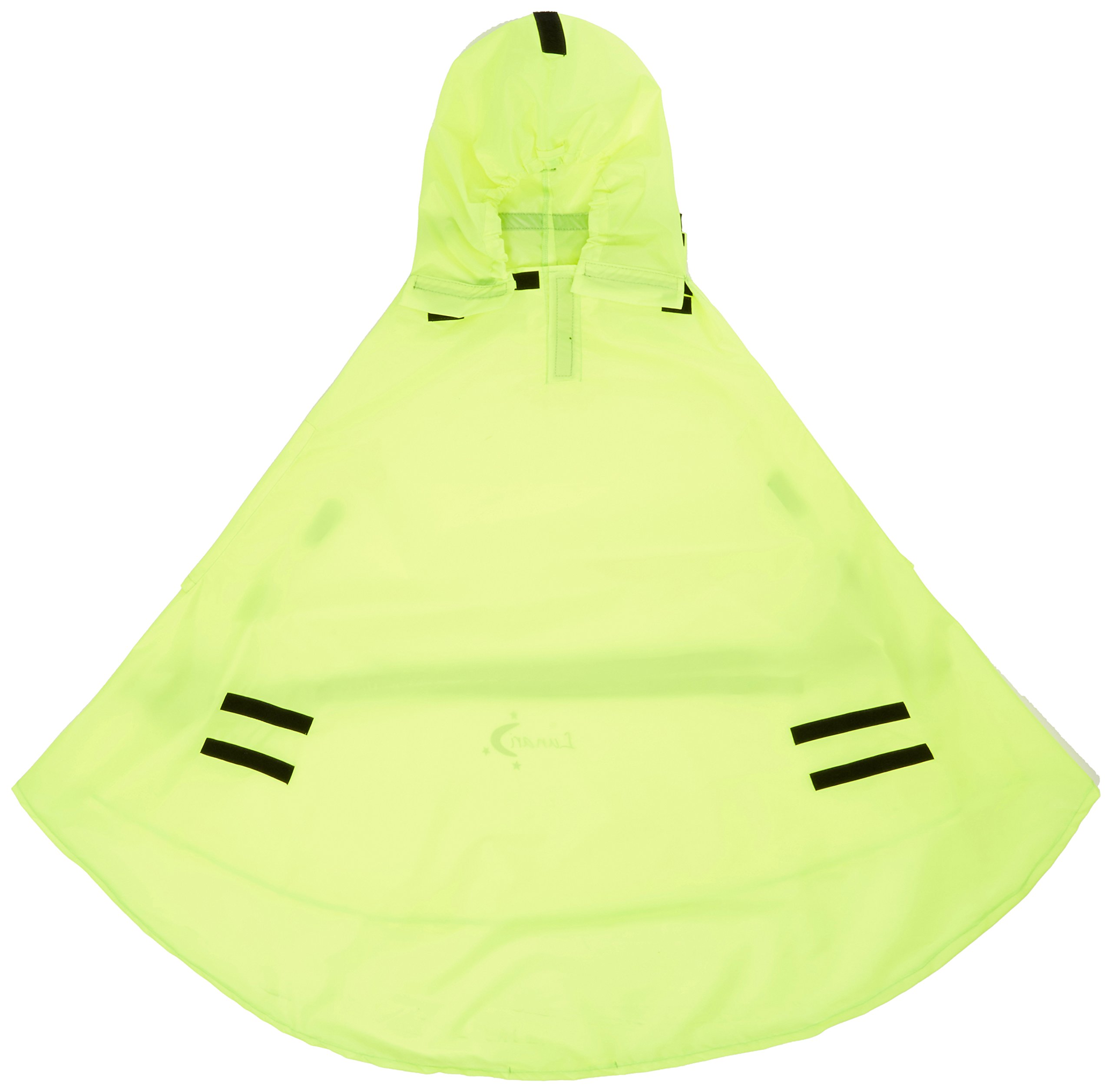 LUNARI Lucky Cape Children's raincoat and poncho, neon yellow