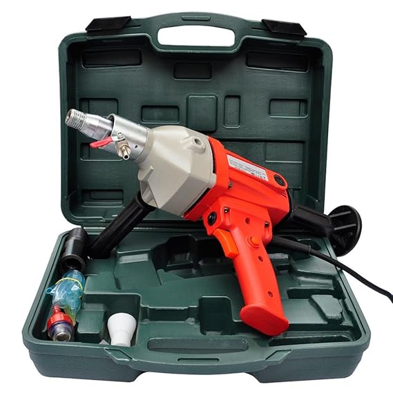 Festnight 1-1/4 Zoll Welle Kernbohrgerät Kernbohrer Handheld Kernbohrmaschine Bohrdurchmesser 110mm 1400W 280x270x480mm