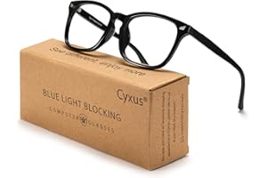 Cyxus Blue Light Glasses for Women, Blue-light Blocking Eyeglasses Men Computer Eyewear Anti Eye Fatigue Square Frame
