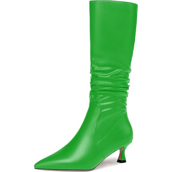 Fereshte Women's Waterproof Rain Boots - High/Mid Calf Puddle Boots With Buckle/Bow, Non-Slip Rubber Sole