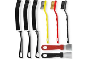 QWACVRTM Crevice Cleaning Brush, Hard Bristle Crevice Cleaning Brush, Cleaning Brushes for Household Use, Kitchen Scrub Brushes for Cleaning,Laundry Room Organization, Grout Brush, Bathroom Cleaning Supplies