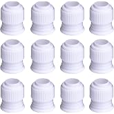 Shappy 12 Pcs Piping Bag Couplers for Cake Decorating Icing Tips | Piping Bag Couplers, Plastic Standard Couplers for Cake Decorating Frosting Icing Nozzles, 1.2 x 1 Inch
