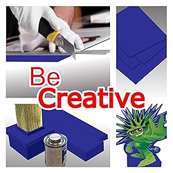 Expanded PVC Sheet 8.5" x 11" Blue Printable Rigid