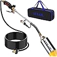 Weed Torch Home Depot AUSAIL Propane Torch, Heavy Duty, High Output 1,800,000 BTU, Flamethrower With Turbo Trigger Push Button Igniter And 10 FT Hose
