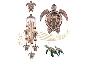 BAOXUE Turtle Wind Chime for Outside,Sea Turtle Gifts for Women,35IN Windchimes Outdoors Clearance,Turtle Decor for Garden Yard Porch Patio Home, Birthday Gift for Mom Grandma Friend