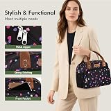 HOMESPON Insulated Lunch Bag for Women Men Colorful Dots 27x21x15 cm view 3