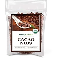 Healthworks Cacao Nibs Raw Organic (32 Ounces / 2 Pound) | Criollo Bean | Unsweetened Chocolate Substitute | Certified…