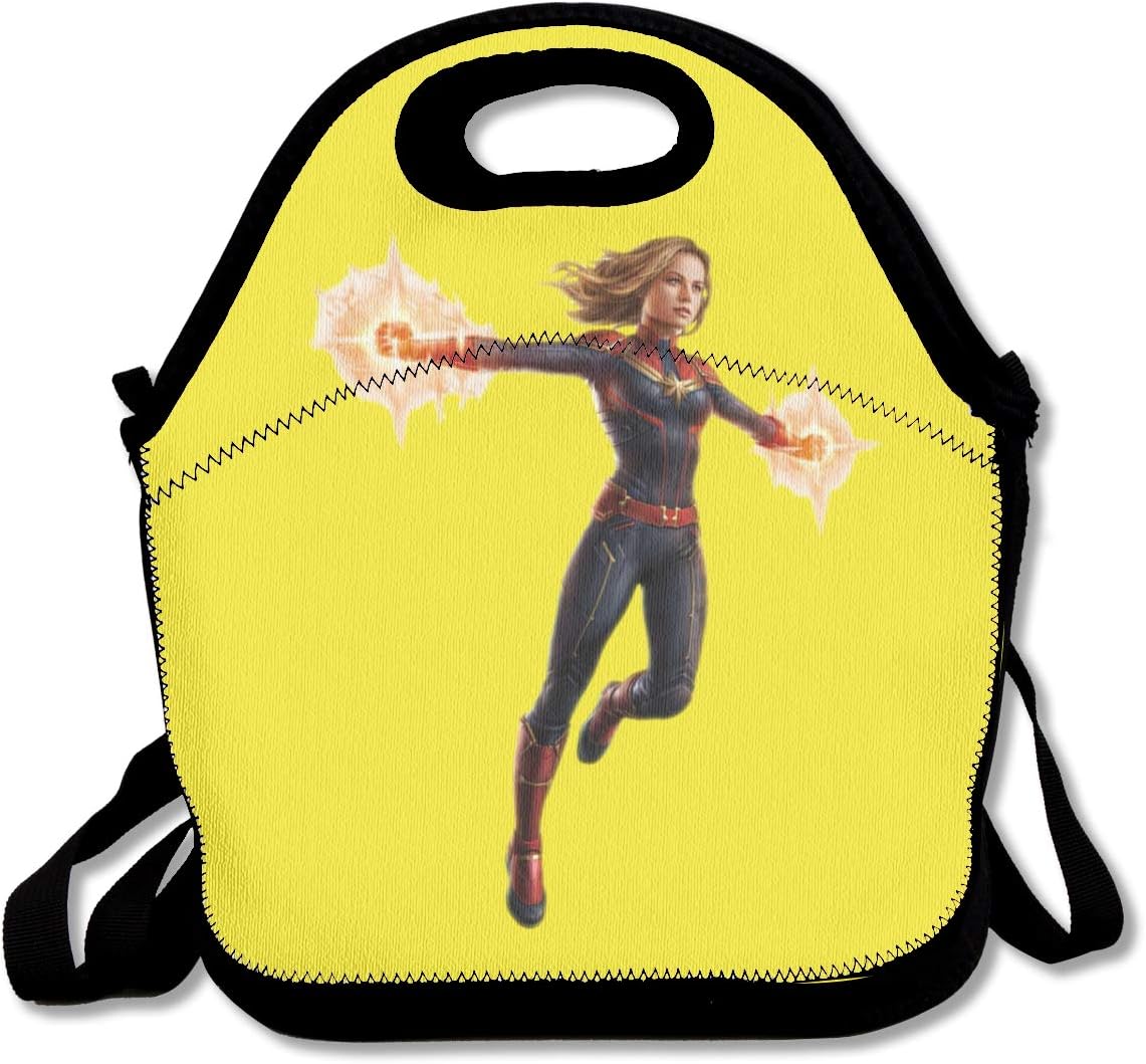 Lovesofun Reusable Lunch Bag - Avengers Endgame Captain Marvel Tote Bag Organizer Lunch Holder Container for Adults Kids Nurse Teacher Work Outdoor Travel Picnic