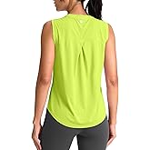 SANTINY Women's Sleeveless Workout Tops Breathable Lightweight Active Tennis Yoga Shirts Athletic Running Tank Tops for Women