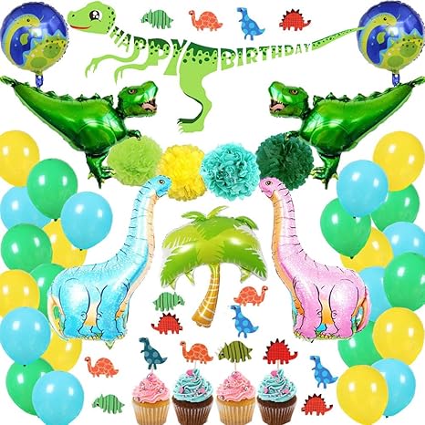 85pcs Dinosaur Party Supplies Dino Theme Party Decorations Set For