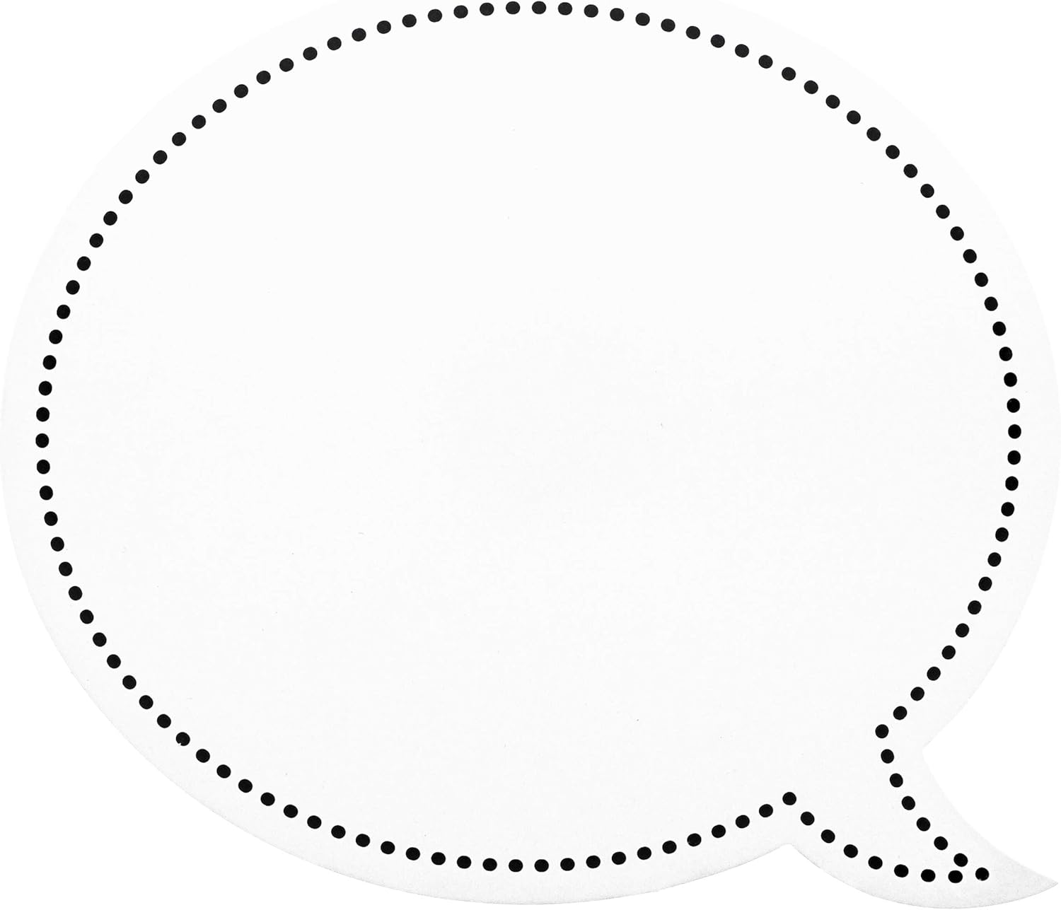 Dry Erase Speech Bubble Cutouts for Bulletin Boards (9 x 8 Inches, 48-Pack) : Office Products