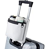 Bokelai Luggage Travel Cup Holder with Luggage Straps Free Hand Drink Caddy Beverage Holder Travel Accessories Flight Attenda
