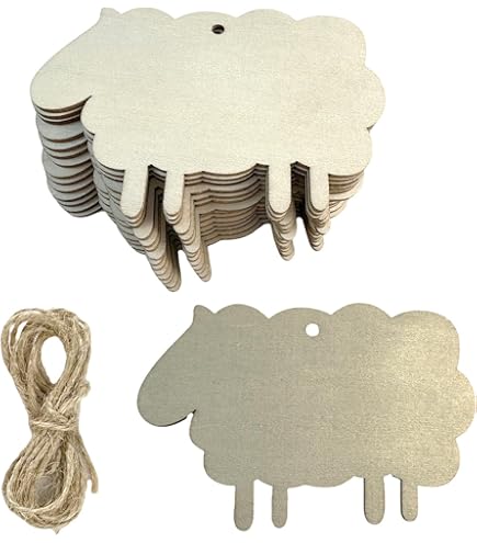 20 Piezas De Madera Para Gatos Recortes De Madera En Forma De Gato Adornos Colgantes Con Cuerdas De Yute Etiquetas De Regalo Para Baby Shower Boda