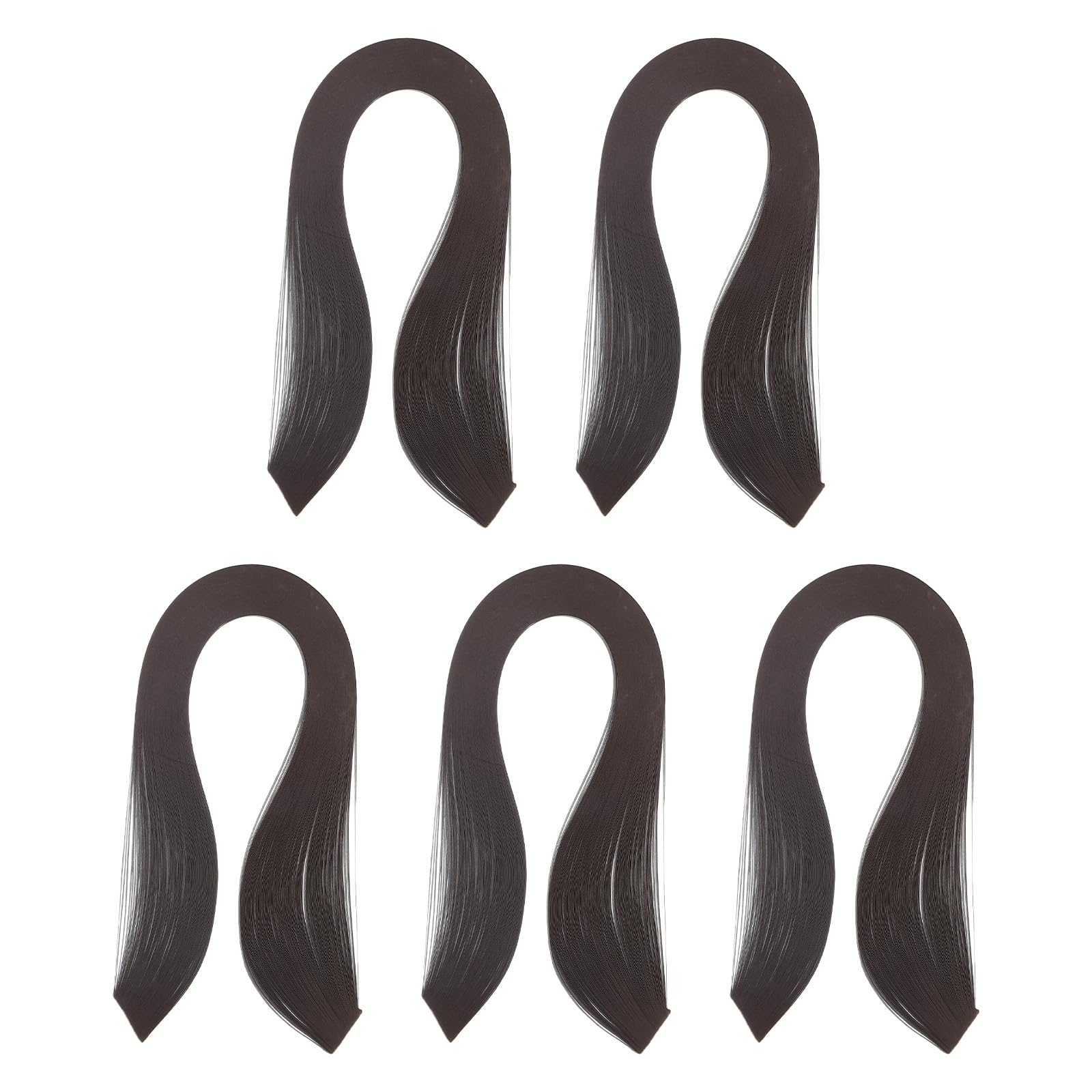 PATIKIL 600pcs Quilling Strips Paper 1/8"(3mm) 39cm Origami Paper Quilling Strip for Art DIY Hand Craft Christmas, Coffee