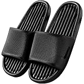 SINNO Shower Shoes for Women Men House Shower Slippers with Drain Holes Non-Slip Sandals Quick Drying Slides for Bathroom