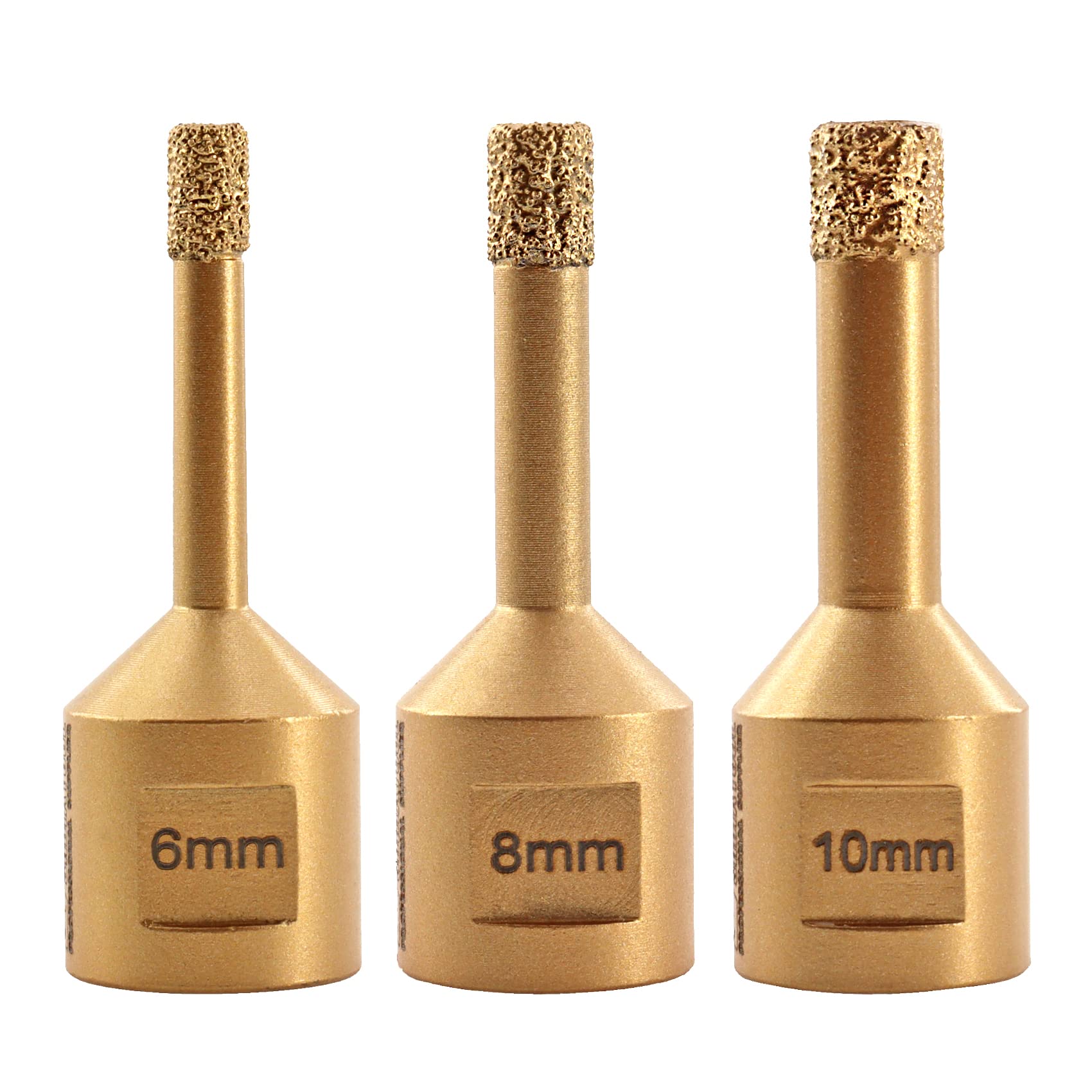 SHDIATOOL Diamond Core Drill Bit,Hole Saw Cutter 6mm/8mm/10mm M14 Thread for Concrete Granite Marble Porcelain Tile Masonry Brick