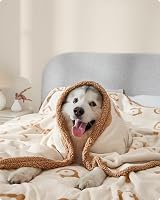 Feandrea Waterproof Dog Blanket XXXL 229 x 203 cm Reversible Beige view 4