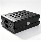 3U Rack Case Shallow 11" Depth, 19" IP67 Waterproof Rackmount Flight Cases, Portable Shockproof Road Case for Audio Rack, DJ Equipment, Recording Studio Equipment &amp; Server Gear